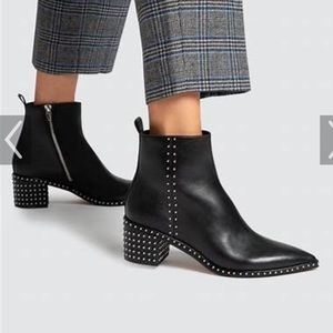 Dolce Vita Black Stud Leather Bootie